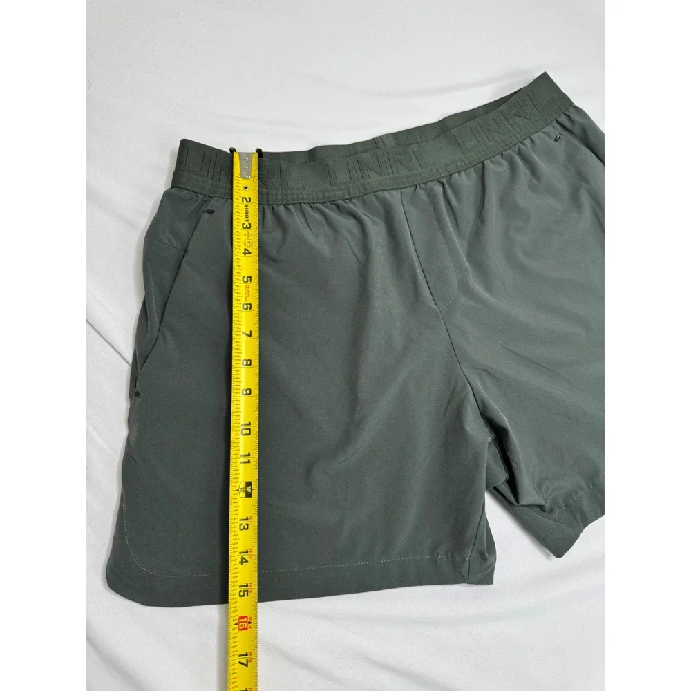 UNRL Apex Shorts Mens XL Dark Green Olive Athletic Training Gym 5.5 Inseam